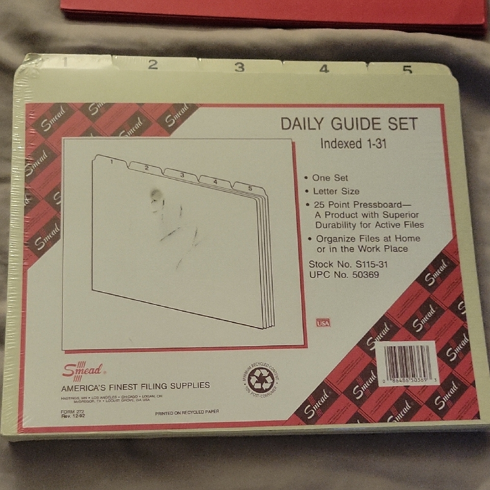 Daily Guide Set File Folders